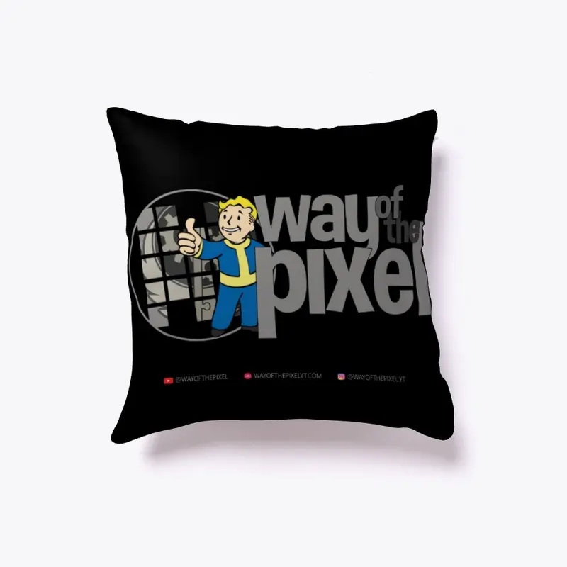 WotP - Throw Pillow with Fallout Logo